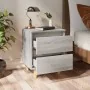 Bedside tables 2 pcs Sonoma gray wood legs 40x35x50 cm by vidaXL, Nightstands - Ref: Foro24-813125, Price: 69,80 €, Discount: %