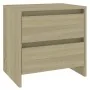 Mesitas de noche 2 uds madera ingeniería roble Sonoma de vidaXL, Mesitas de noche - Ref: Foro24-809852, Precio: 79,21 €, Desc...