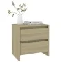 Nachttische 2 Stück, Holzwerkstoff Sonoma-Eiche von vidaXL, Nachttische - Ref: Foro24-809852, Preis: 79,21 €, Rabatt: %