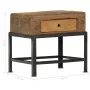 Nachttisch aus recyceltem Massivholz, 40 x 35 x 40 cm von vidaXL, Nachttische - Ref: Foro24-282890, Preis: 92,43 €, Rabatt: %