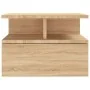 Mesita de noche flotante 2 uds madera roble Sonoma 40x31x27 cm de vidaXL, Mesitas de noche - Ref: Foro24-800412, Precio: 53,1...