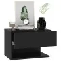 Wall bedside tables 2 black units by vidaXL, Nightstands - Ref: Foro24-810956, Price: 52,08 €, Discount: %