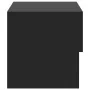Wall bedside tables 2 black units by vidaXL, Nightstands - Ref: Foro24-810956, Price: 52,08 €, Discount: %