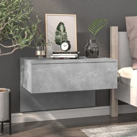 Concrete gray wall bedside table by vidaXL, Nightstands - Ref: Foro24-810943, Price: 34,49 €, Discount: %