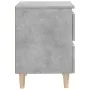 Nachttische mit Beinen 2 Stück graues Kiefernholz 40x35x50 cm von vidaXL, Nachttische - Ref: Foro24-805860, Preis: 72,58 €, R...