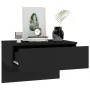 Wall-mounted bedside tables 2 units black by vidaXL, Nightstands - Ref: Foro24-810938, Price: 63,92 €, Discount: %