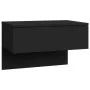 Wall-mounted bedside tables 2 units black by vidaXL, Nightstands - Ref: Foro24-810938, Price: 63,92 €, Discount: %