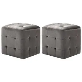 Bedside tables 2 units gray velvet 30x30x30 cm by vidaXL, Nightstands - Ref: Foro24-249017, Price: 80,45 €, Discount: %