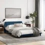Estructura de cama con cabecero de tela azul 140x190 cm de , Camas y somieres - Ref: Foro24-373171, Precio: 178,27 €, Descuen...