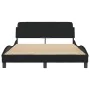Bettrahmen mit schwarzem Stoffkopfteil 120x200 cm von , Betten und Lattenroste - Ref: Foro24-373147, Preis: 127,46 €, Rabatt: %