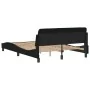Bed frame with black fabric headboard 120x200 cm by , Beds and slatted bases - Ref: Foro24-373147, Price: 127,15 €, Discount: %
