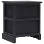 Mesita de noche madera de Paulownia negro 38x28x45 cm de vidaXL, Mesitas de noche - Ref: Foro24-284058, Precio: 43,48 €, Desc...