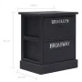Mesita de noche madera de Paulownia negro 38x28x45 cm de vidaXL, Mesitas de noche - Ref: Foro24-284058, Precio: 43,48 €, Desc...