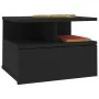 Floating bedside tables 2 units black wood 40x31x27 cm by vidaXL, Nightstands - Ref: Foro24-800408, Price: 72,19 €, Discount: %