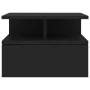 Floating bedside tables 2 units black wood 40x31x27 cm by vidaXL, Nightstands - Ref: Foro24-800408, Price: 72,19 €, Discount: %