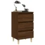 Bedside table solid oak brown wood legs 40x35x69 cm by vidaXL, Nightstands - Ref: Foro24-813138, Price: 52,48 €, Discount: %