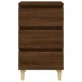 Bedside table solid oak brown wood legs 40x35x69 cm by vidaXL, Nightstands - Ref: Foro24-813138, Price: 52,48 €, Discount: %