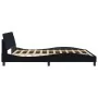 Bed frame with black velvet headboard 180x200 cm by , Beds and slatted bases - Ref: Foro24-373234, Price: 193,10 €, Discount: %
