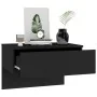 Black wall bedside table by vidaXL, Nightstands - Ref: Foro24-810937, Price: 40,03 €, Discount: %