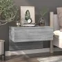 Wall bedside table 2 units Sonoma gray by vidaXL, Nightstands - Ref: Foro24-816943, Price: 65,92 €, Discount: %