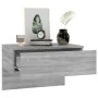 Wall bedside table 2 units Sonoma gray by vidaXL, Nightstands - Ref: Foro24-816943, Price: 65,92 €, Discount: %