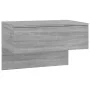 Wall bedside table 2 units Sonoma gray by vidaXL, Nightstands - Ref: Foro24-816943, Price: 65,92 €, Discount: %
