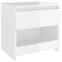 Mesita de noche madera contrachapada blanco brillo 40x30x39 cm de vidaXL, Mesitas de noche - Ref: Foro24-803455, Precio: 36,6...