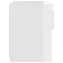 Mesita de noche madera contrachapada blanco brillo 40x30x39 cm de vidaXL, Mesitas de noche - Ref: Foro24-803455, Precio: 36,6...