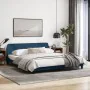 Bed frame with blue fabric headboard 180x200 cm by , Beds and slatted bases - Ref: Foro24-373231, Price: 185,41 €, Discount: %