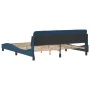 Bed frame with blue fabric headboard 180x200 cm by , Beds and slatted bases - Ref: Foro24-373231, Price: 185,41 €, Discount: %