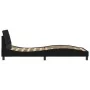Bed frame with black fabric headboard 100x200 cm by , Beds and slatted bases - Ref: Foro24-373127, Price: 119,83 €, Discount: %