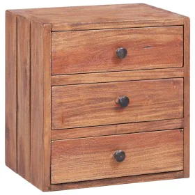 Nightstand with 3 drawers recycled solid wood 35x25x35 cm by vidaXL, Nightstands - Ref: Foro24-283938, Price: 70,91 €, Discou...