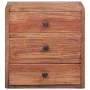 Nightstand with 3 drawers recycled solid wood 35x25x35 cm by vidaXL, Nightstands - Ref: Foro24-283938, Price: 70,91 €, Discou...