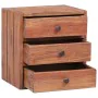 Nightstand with 3 drawers recycled solid wood 35x25x35 cm by vidaXL, Nightstands - Ref: Foro24-283938, Price: 70,91 €, Discou...
