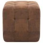 Mesitas de noche 2 uds piel ante artificial marrón 30x30x30cm de vidaXL, Mesitas de noche - Ref: Foro24-249014, Precio: 96,21...