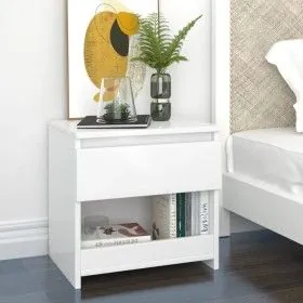 Bedside tables 2 units plywood glossy white 40x30x30 cm by vidaXL, Nightstands - Ref: Foro24-803456, Price: 53,36 €, Discount: %