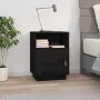 Solid black pine wood bedside table 40x34x55 cm by vidaXL, Nightstands - Ref: Foro24-818323, Price: 45,63 €, Discount: %