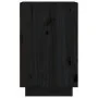 Solid black pine wood bedside table 40x34x55 cm by vidaXL, Nightstands - Ref: Foro24-818323, Price: 45,63 €, Discount: %