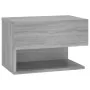 Mesita de noche de pared gris Sonoma de vidaXL, Mesitas de noche - Ref: Foro24-816948, Precio: 38,20 €, Descuento: %