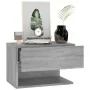 Mesita de noche de pared gris Sonoma de vidaXL, Mesitas de noche - Ref: Foro24-816948, Precio: 38,20 €, Descuento: %