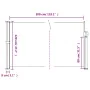 Blaue einziehbare Seitenmarkise 120x300 cm von , Sonnenschirme - Ref: Foro24-4004281, Preis: 88,41 €, Rabatt: %