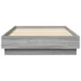 Bed frame with LED lights Sonoma gray 75x190 cm by , Beds and slatted bases - Ref: Foro24-839551, Price: 99,58 €, Discount: %
