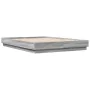 Estructura de cama con luces LED gris Sonoma 160x200 cm de , Camas y somieres - Ref: Foro24-3209784, Precio: 187,19 €, Descue...
