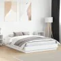 Bed frame with white LED lights 120x200 cm by , Beds and slatted bases - Ref: Foro24-3209800, Price: 159,43 €, Discount: %