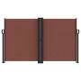 Brown retractable side awning 140x1200 cm by , Umbrellas - Ref: Foro24-4004809, Price: 141,53 €, Discount: %