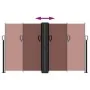 Brown retractable side awning 140x1200 cm by , Umbrellas - Ref: Foro24-4004809, Price: 141,53 €, Discount: %