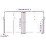 Brown retractable side awning 140x1200 cm by , Umbrellas - Ref: Foro24-4004809, Price: 141,53 €, Discount: %