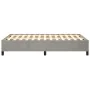 Estructura de cama terciopelo gris claro 120x190 cm de , Camas y somieres - Ref: Foro24-379528, Precio: 98,59 €, Descuento: %