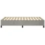 Hellgrauer Samtbettrahmen 120x190 cm von , Betten und Lattenroste - Ref: Foro24-379528, Preis: 100,02 €, Rabatt: %