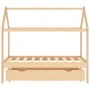 Estructura de cama infantil con cajón madera de pino 80x160 cm de vidaXL, Cunas y camas para niños - Ref: Foro24-322137, Prec...